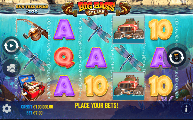 Big Bass Splash Slot Interface